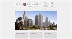 Desktop Screenshot of leighleshner.com