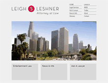 Tablet Screenshot of leighleshner.com